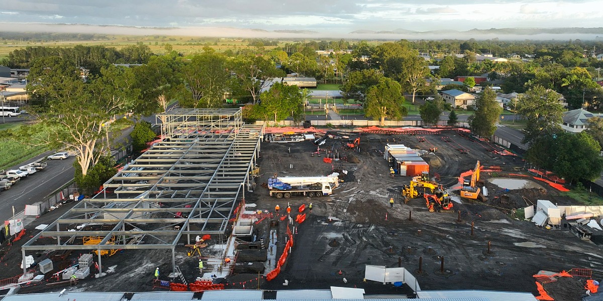 New flood-resilient school takes shape in Lismore South