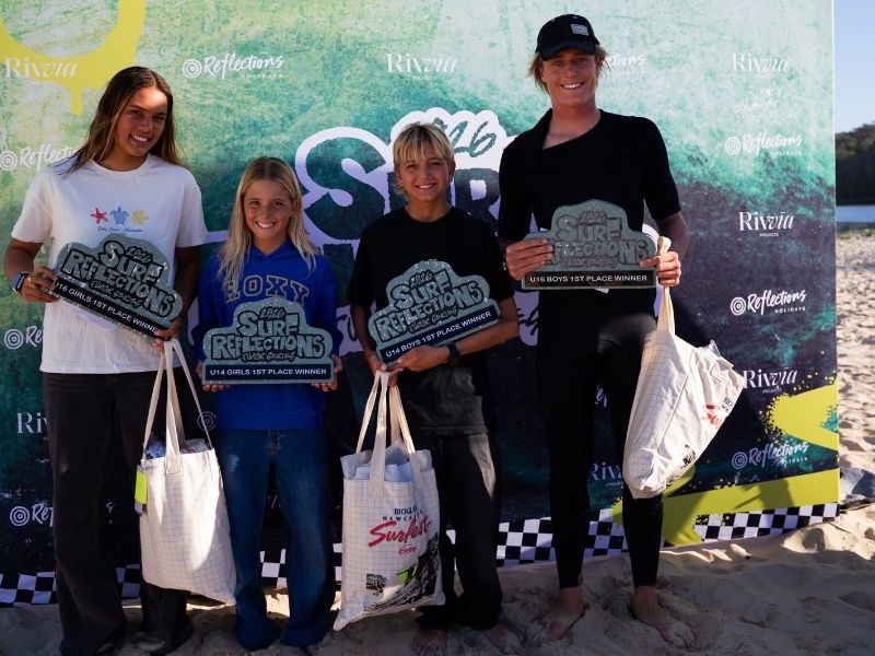 Grom trio go back-to-back at Surf Reflections Junior Series