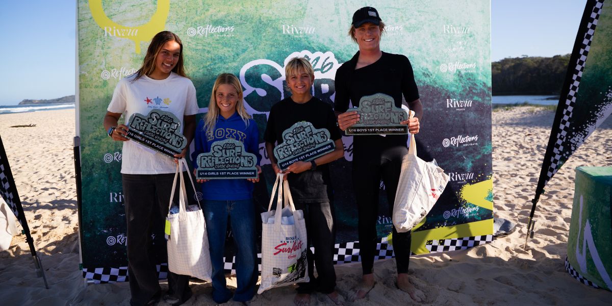 Grom trio go back-to-back at Surf Reflections Junior Series