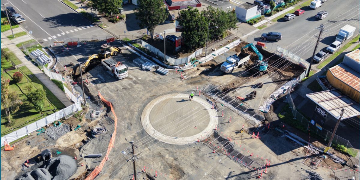 Roundabout works progress despite unexpected setbacks