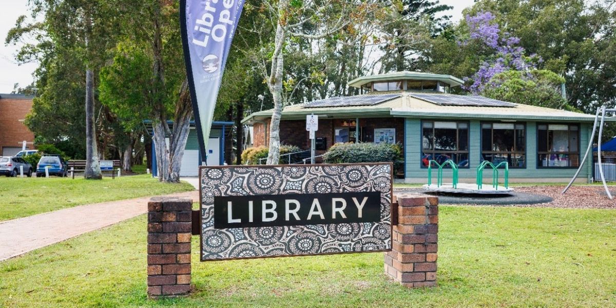 Outdoor transformation set for Urunga Library