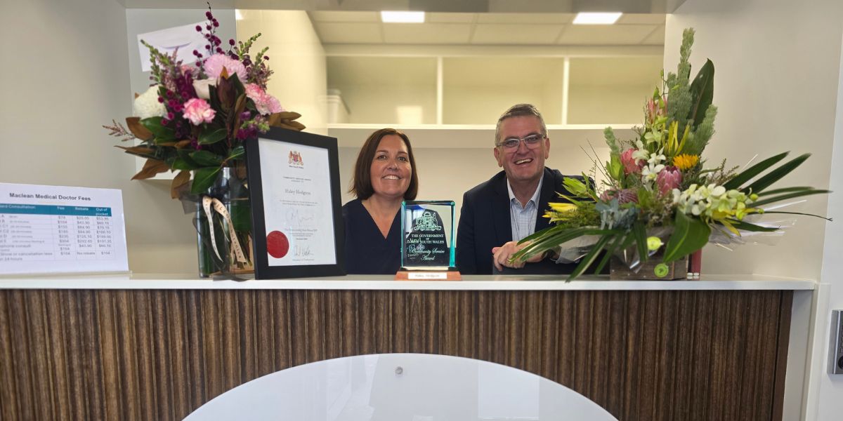 Haley Hodgson recognised for contribution to Clarence Valley healthcare
