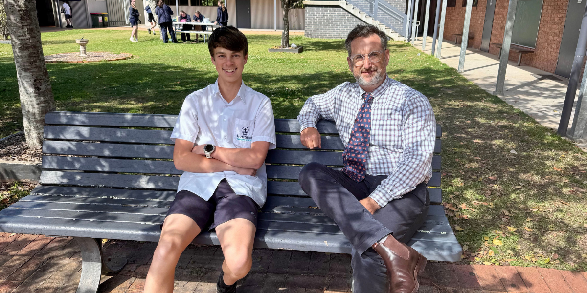 Principal swaps office for classroom in Port Macquarie student shadow day